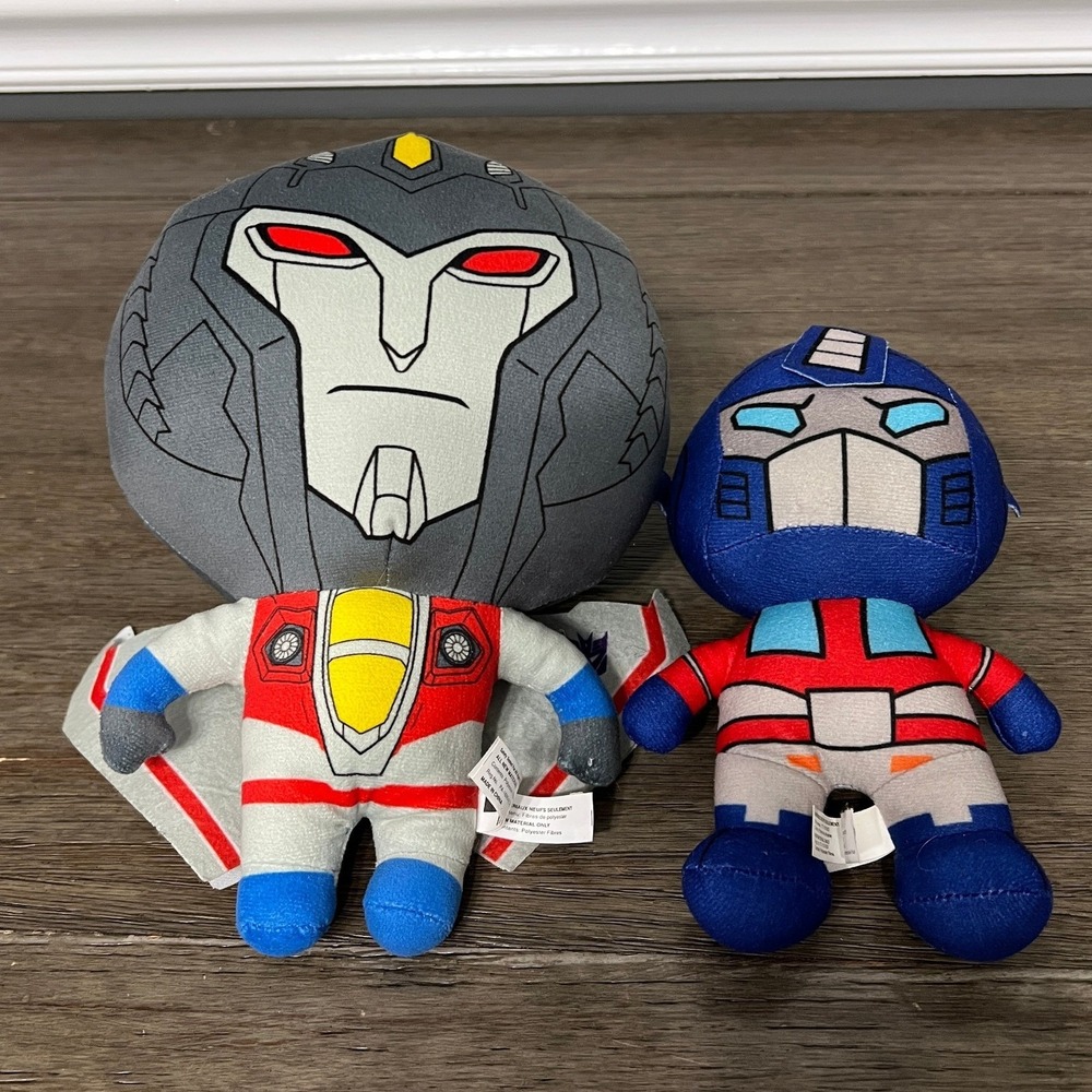 Transformers Plush‎ Bundle Optimus Prime & Starscream Stuffed Animals Toys